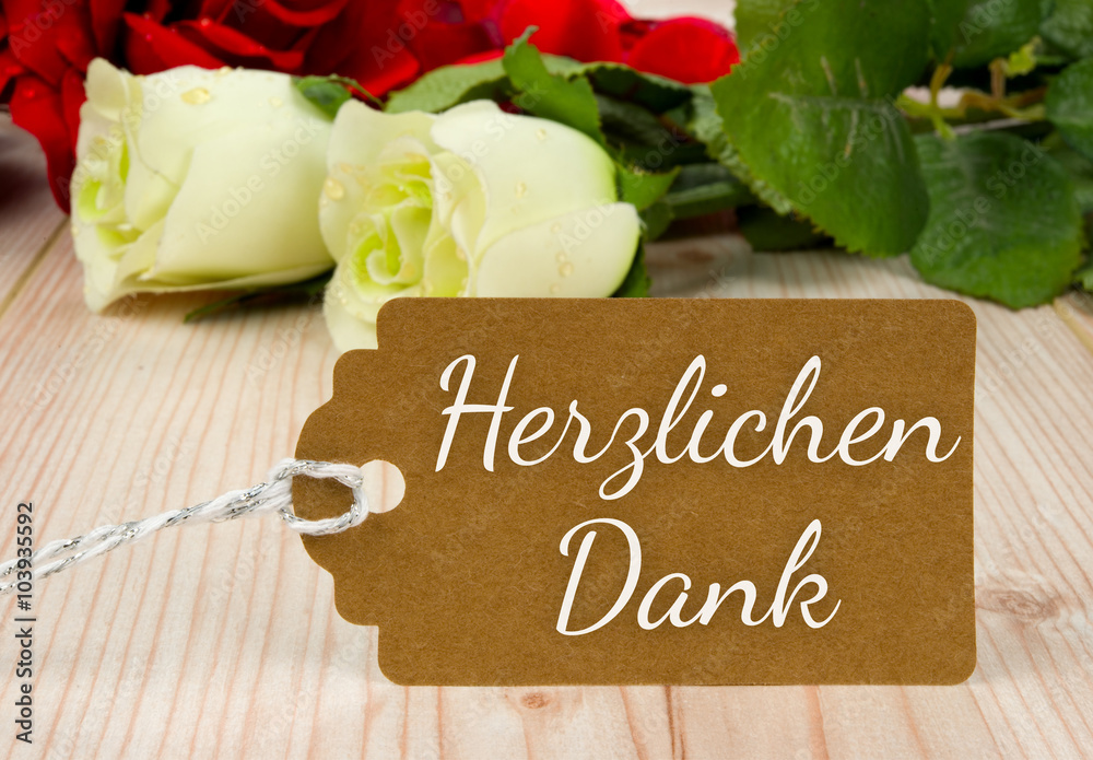 Herzlichen Dank Stock-Foto | Adobe Stock