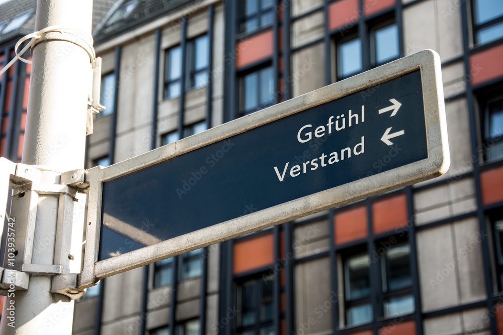 Schild 61 - Gefühl