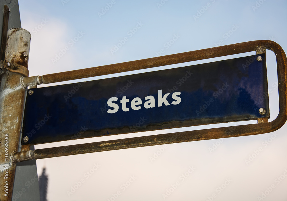 Schild 47 - Steaks