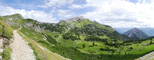 The view on the Rofan  Achensee  Tirol Austria