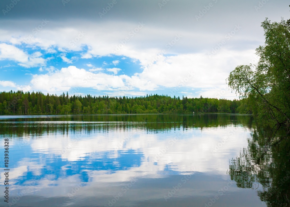 Fototapeta premium Solovki. landscape lake day!