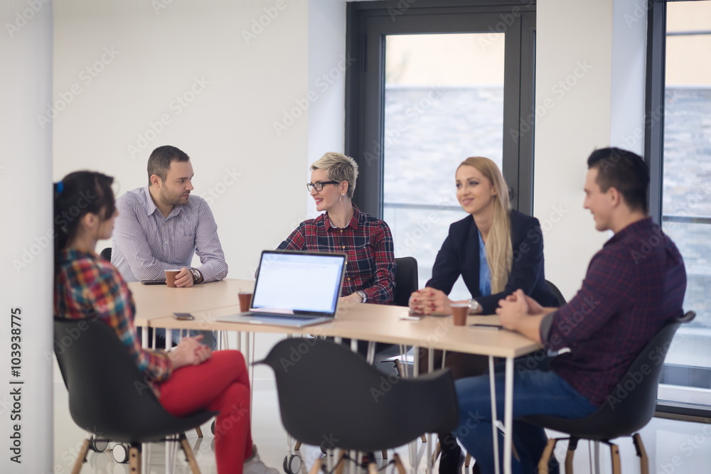 startup business team on meeting startup business team on meeting