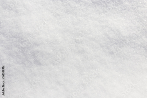 White background of snow on the nature
