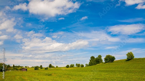 Kizhi. rural landscape day 