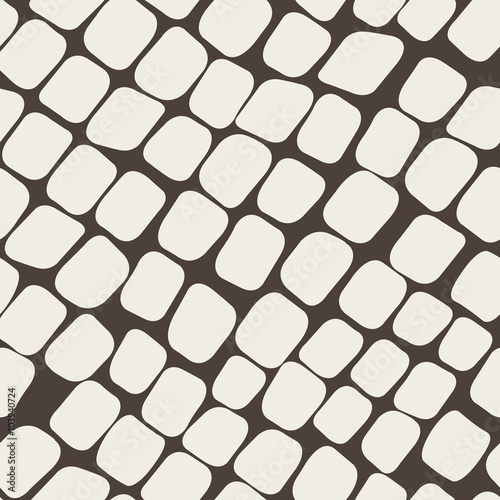 Seamless brown pattern with paving stone