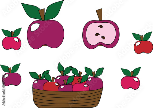 Apples in a set