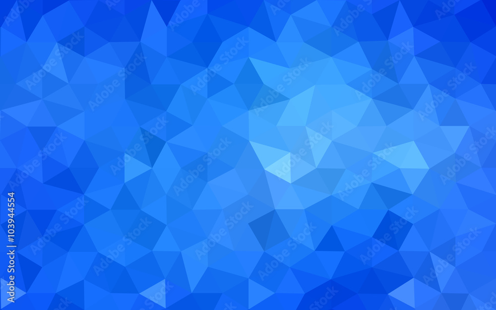 Blue polygonal design pattern, which consist of triangles and gradient in origami style. Blue polygonal design pattern, which consist of triangles and gradient in origami style.
