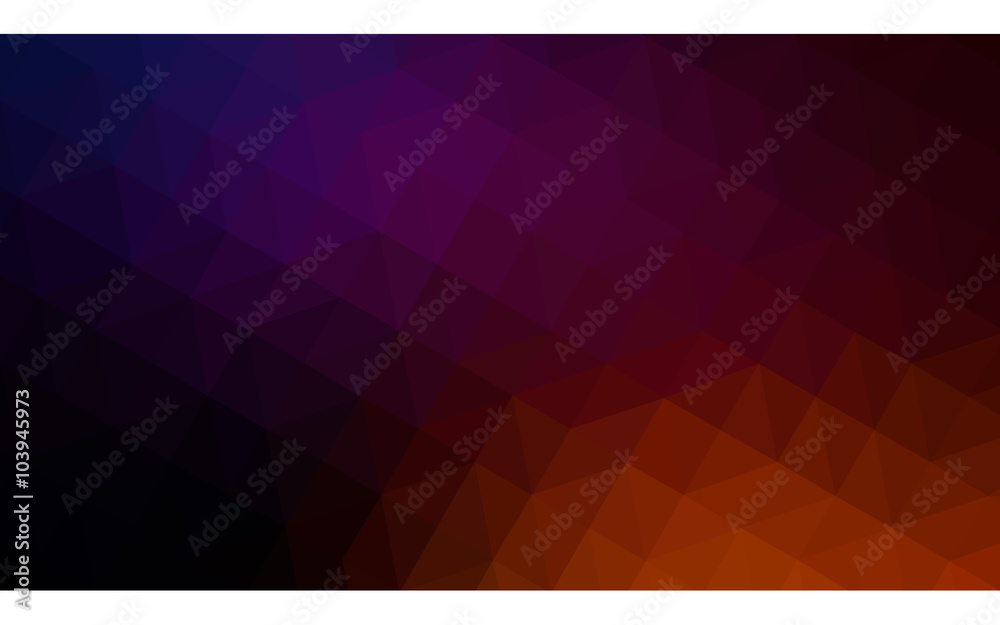 Fototapeta premium Multicolor dark pink, yellow polygonal design pattern, which consist of triangles and gradient in origami style.