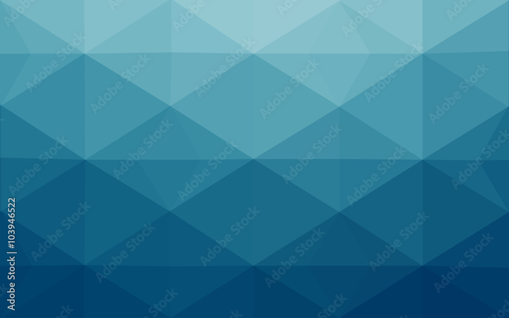 Obraz premium Blue polygonal design pattern, which consist of triangles and gradient in origami style.
