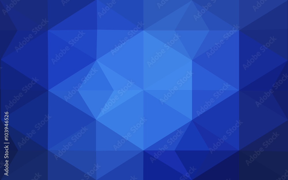 Blue polygonal design pattern, which consist of triangles and gradient in origami style. Blue polygonal design pattern, which consist of triangles and gradient in origami style.