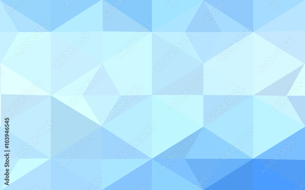 Fototapeta premium Blue polygonal design pattern, which consist of triangles and gradient in origami style.