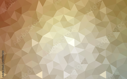 Brown polygonal design pattern  which consist of triangles and gradient in origami style.