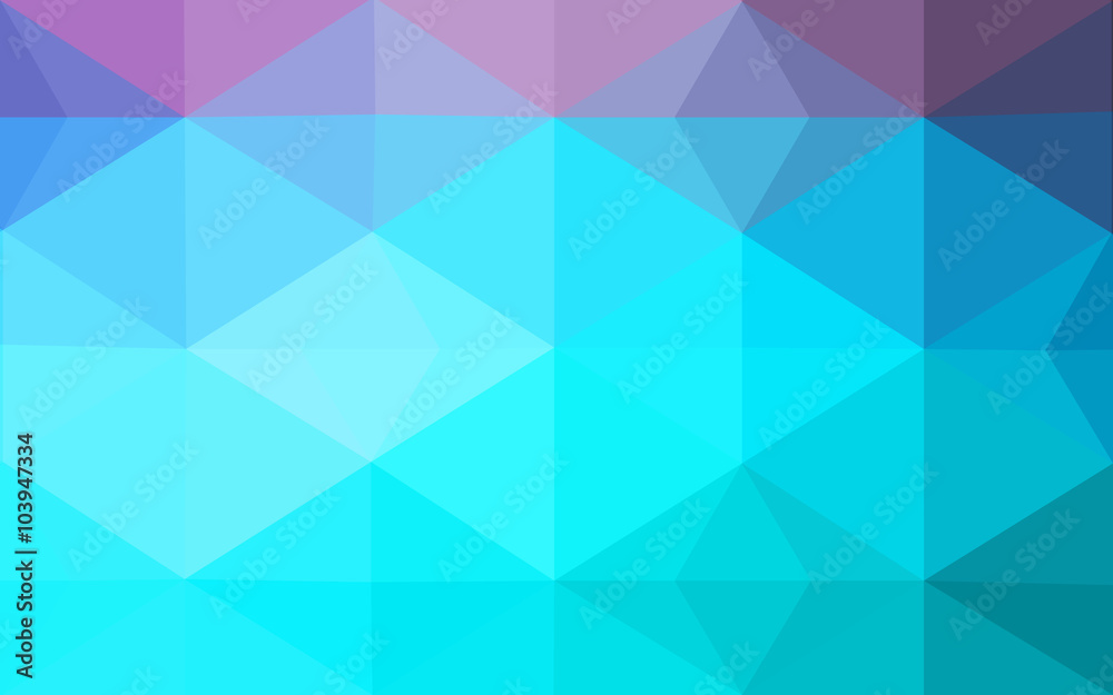 Obraz premium Multicolor pink, blue polygonal design pattern, which consist of triangles and gradient in origami style.