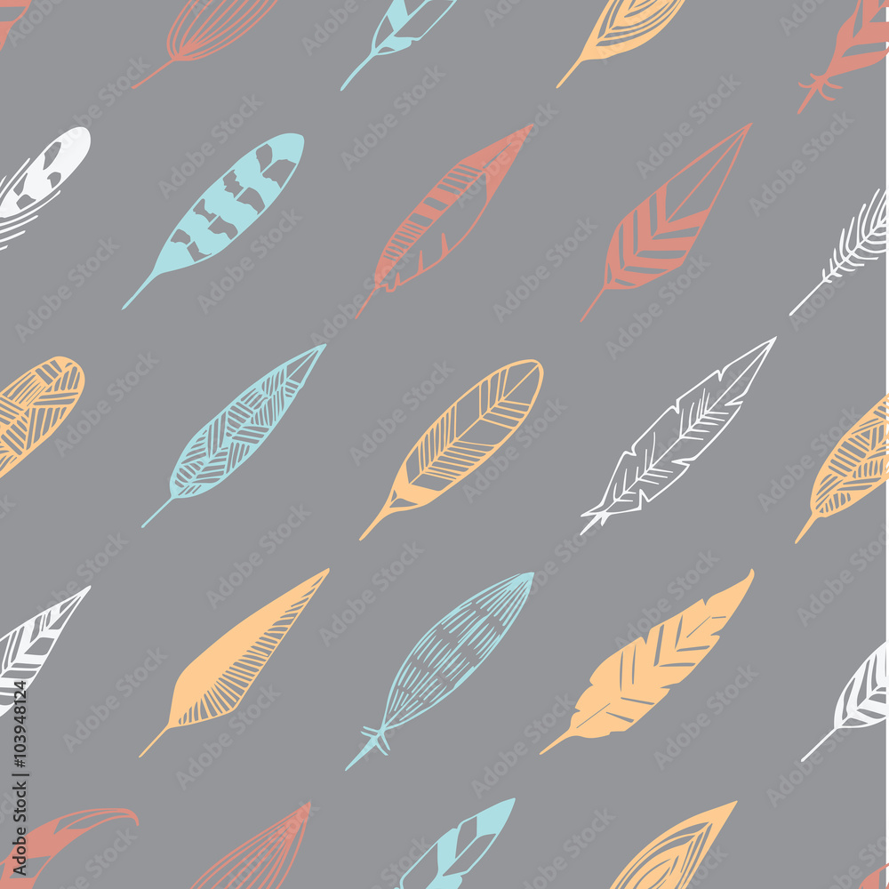 Feathers pattern seamless. Feathers pattern seamless.