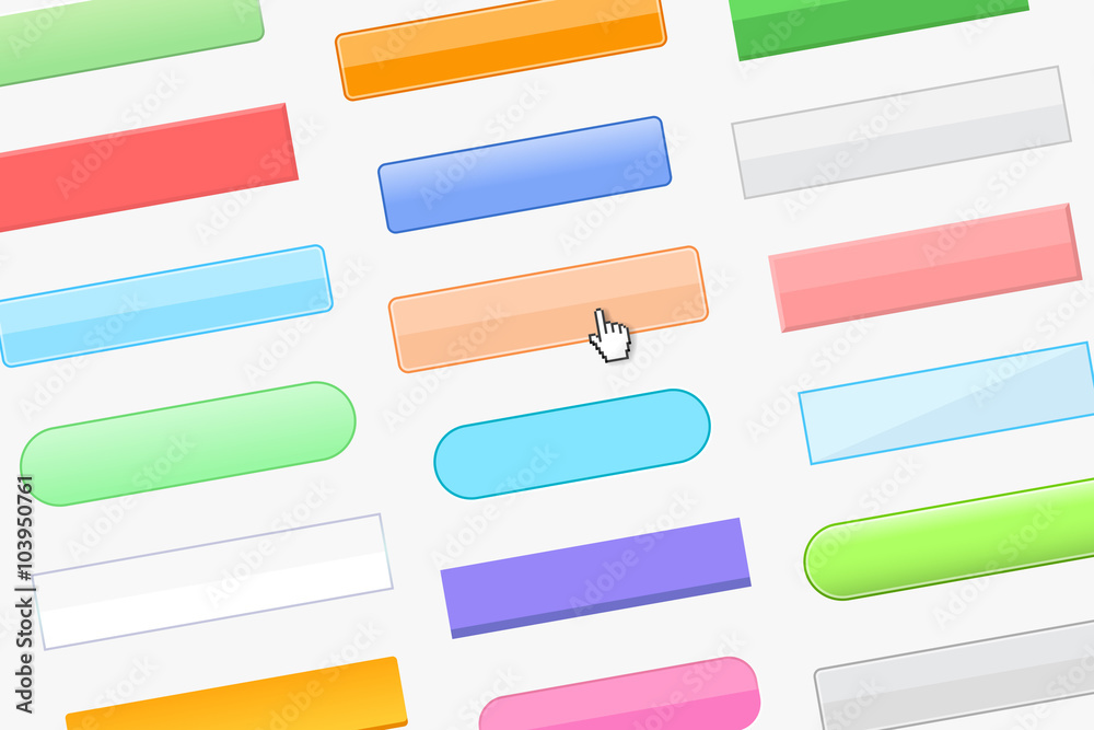 A variety of buttons for website A variety of buttons for website