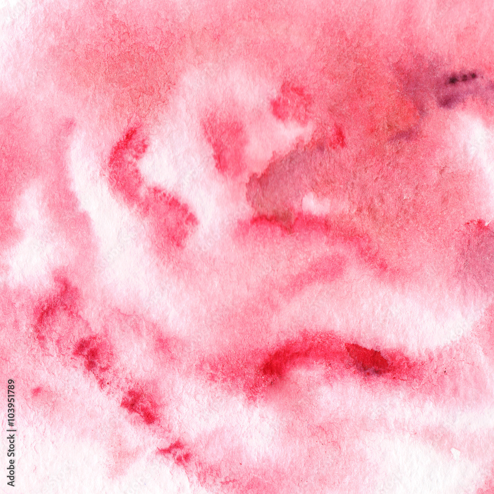 Obraz premium Watercolor pink green floral texture pattern background