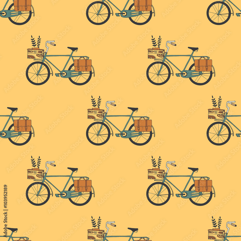 Obraz premium Illustration of Bicycle, Riding on the bicycle, vector illustrat