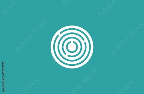 Target logo. Round logo. Planet logo. Circle logo. Spiral logo