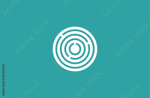 Target logo. Round logo. Planet logo. Circle logo. Spiral logo