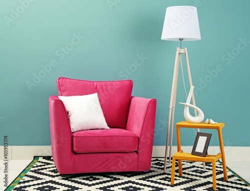 Modern interior of room wit...