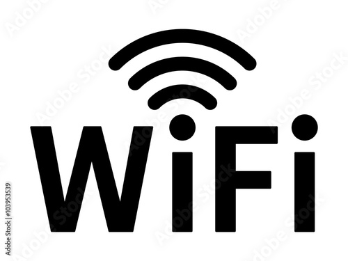 Wifi wireless internet network signal flat icon for apps