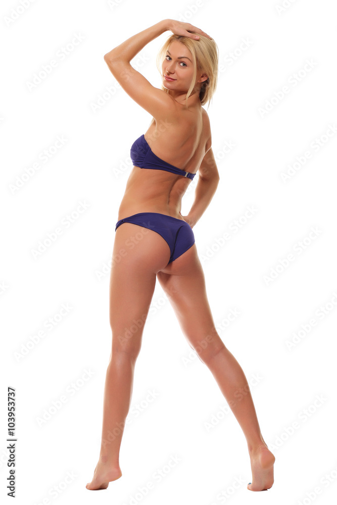 Backview of female wearing bikini Backview of female wearing bikini