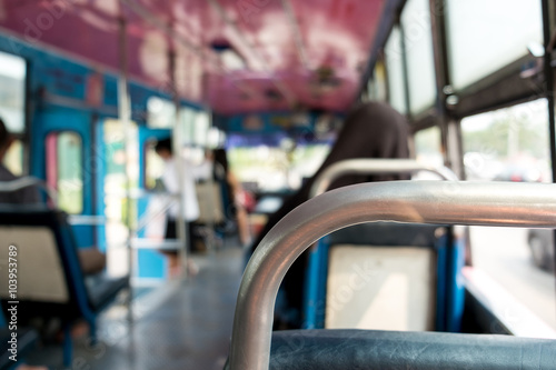 View from inside the bus