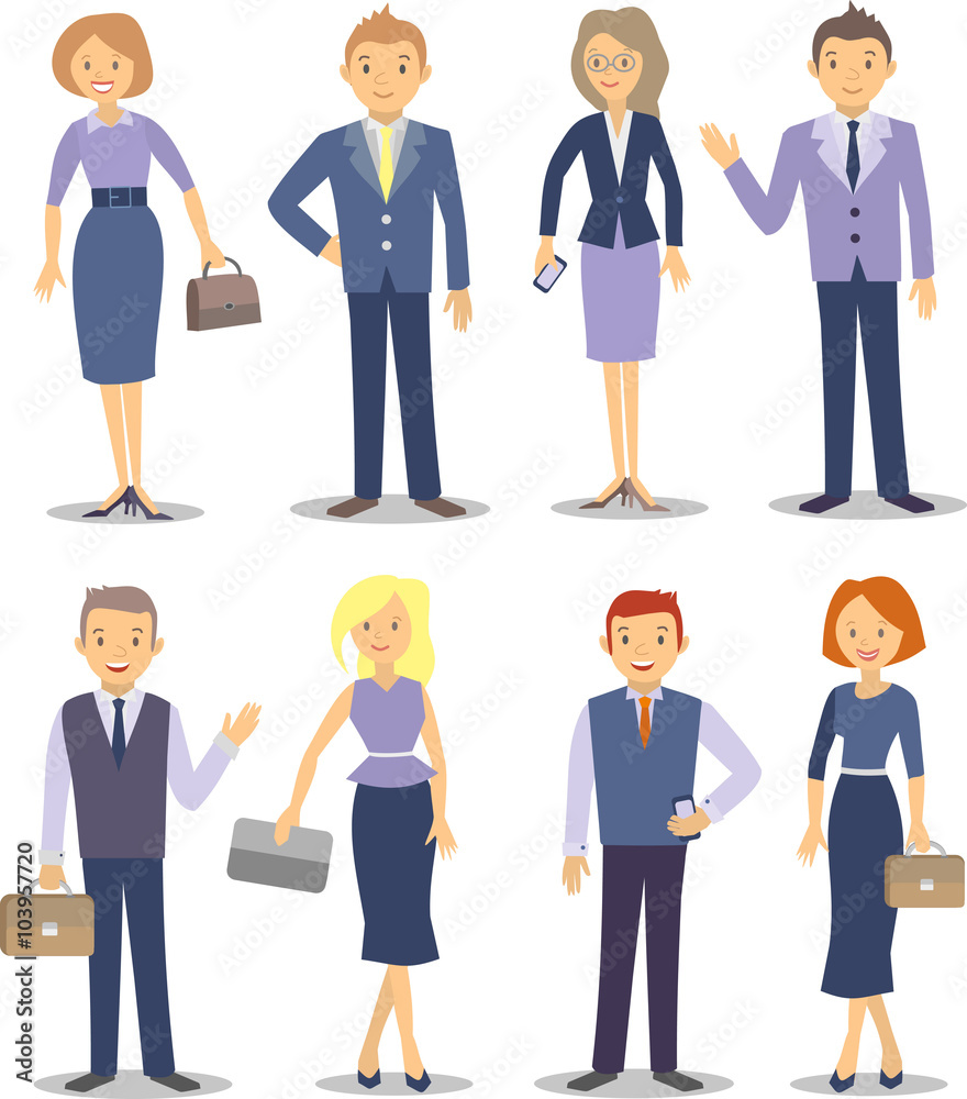 Selection of business people. Vector illustration Selection of business people. Vector illustration