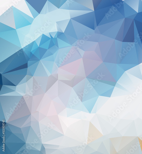 Abstract multicolor background. Vector polygonal design illustra