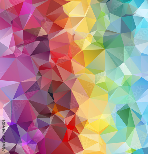 Abstract multicolor background. Vector polygonal design illustra