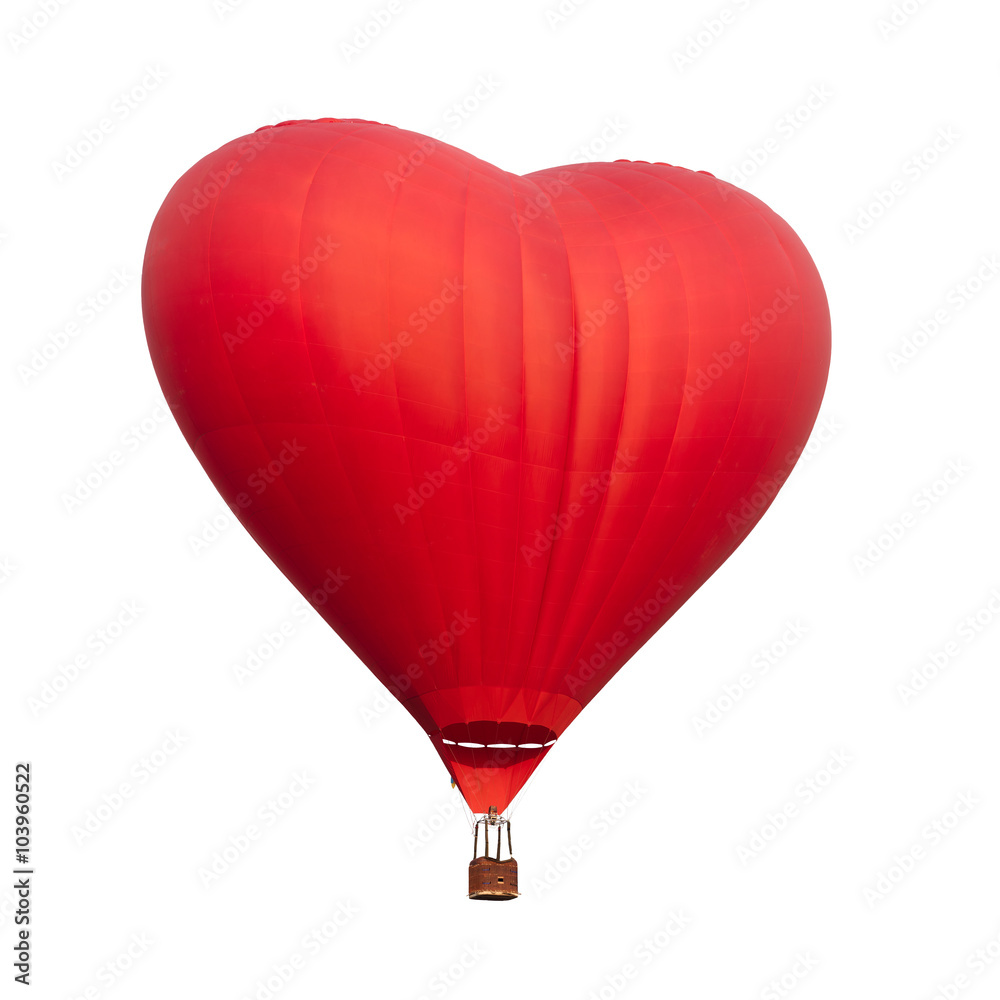 Naklejka premium Heart ballooning