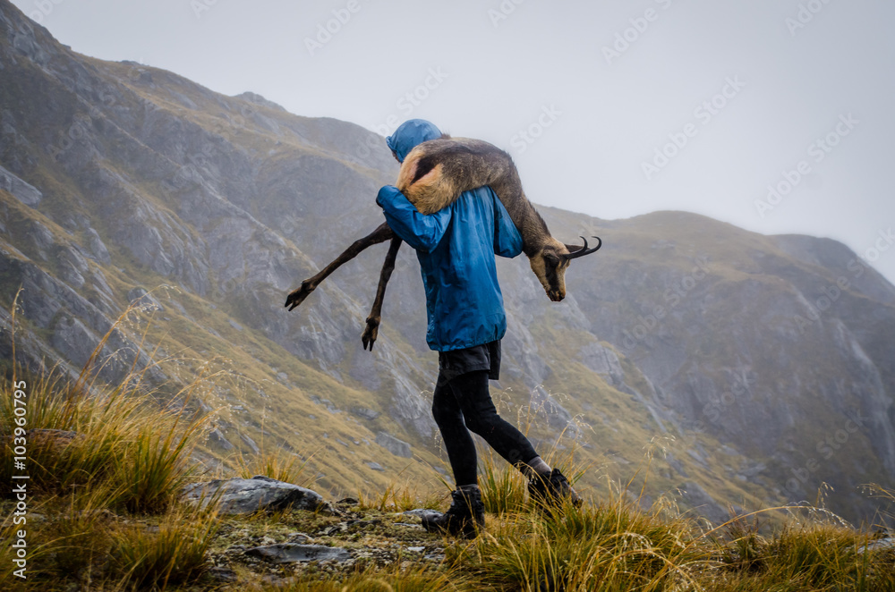 hunting in mountains