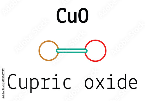 CuO cupric oxide molecule