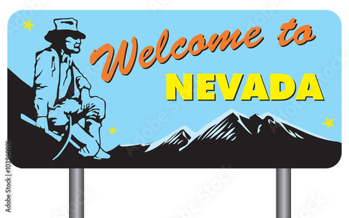 Welcome to Nevada - Road stand