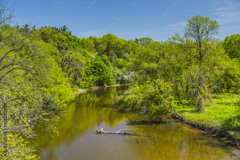 Creek running through Bronte, Oakville Ontario Canada Creek running through Bronte, Oakville Ontario Canada