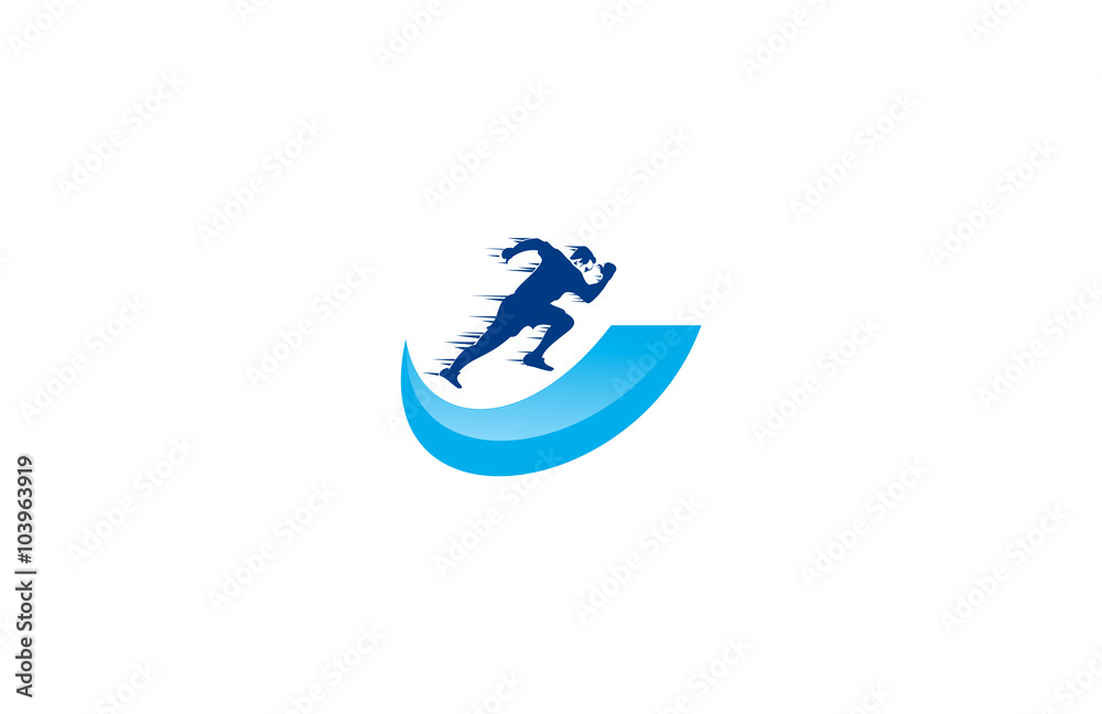 sport human run logo sport human run logo