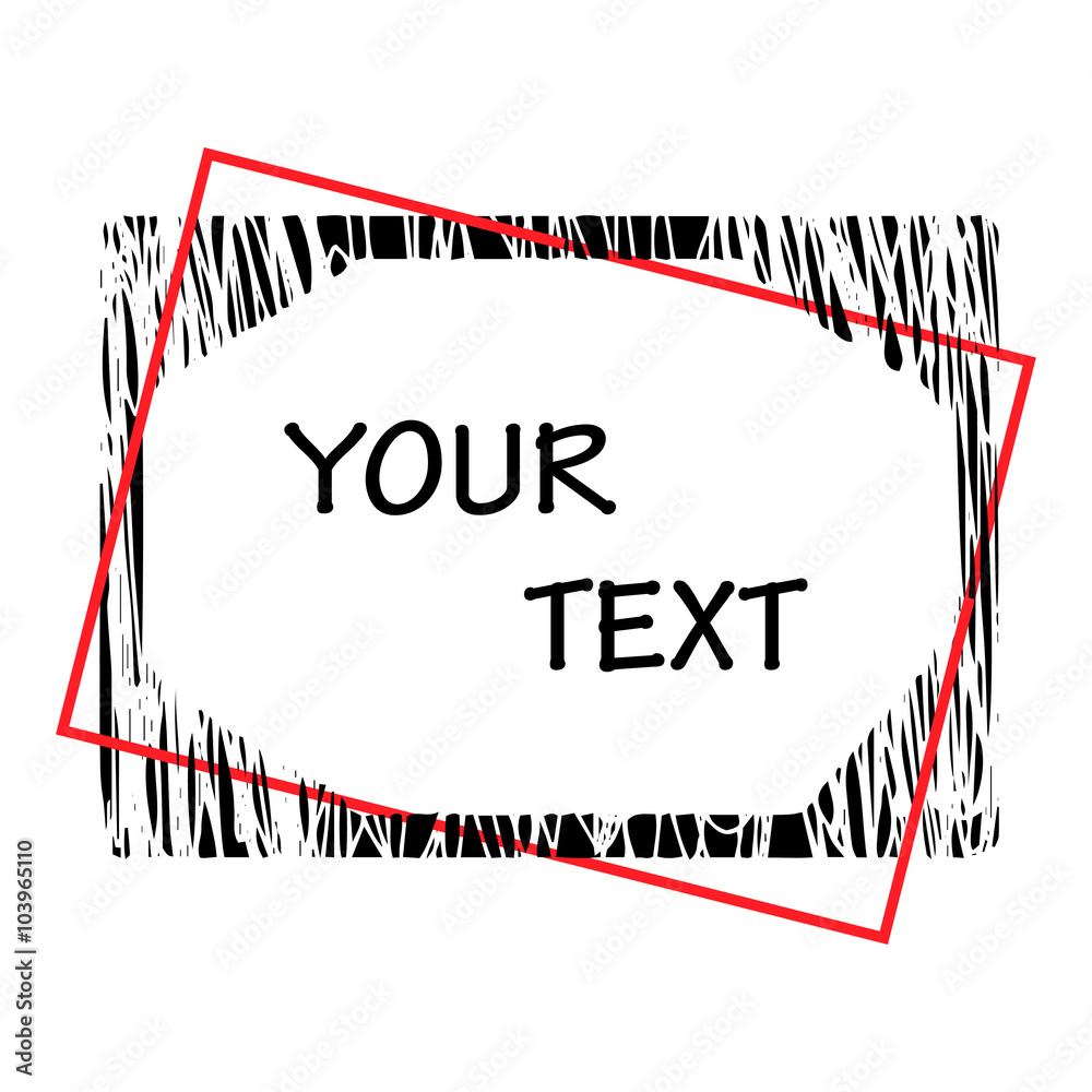Fototapeta premium Grunge borders with place for your text.