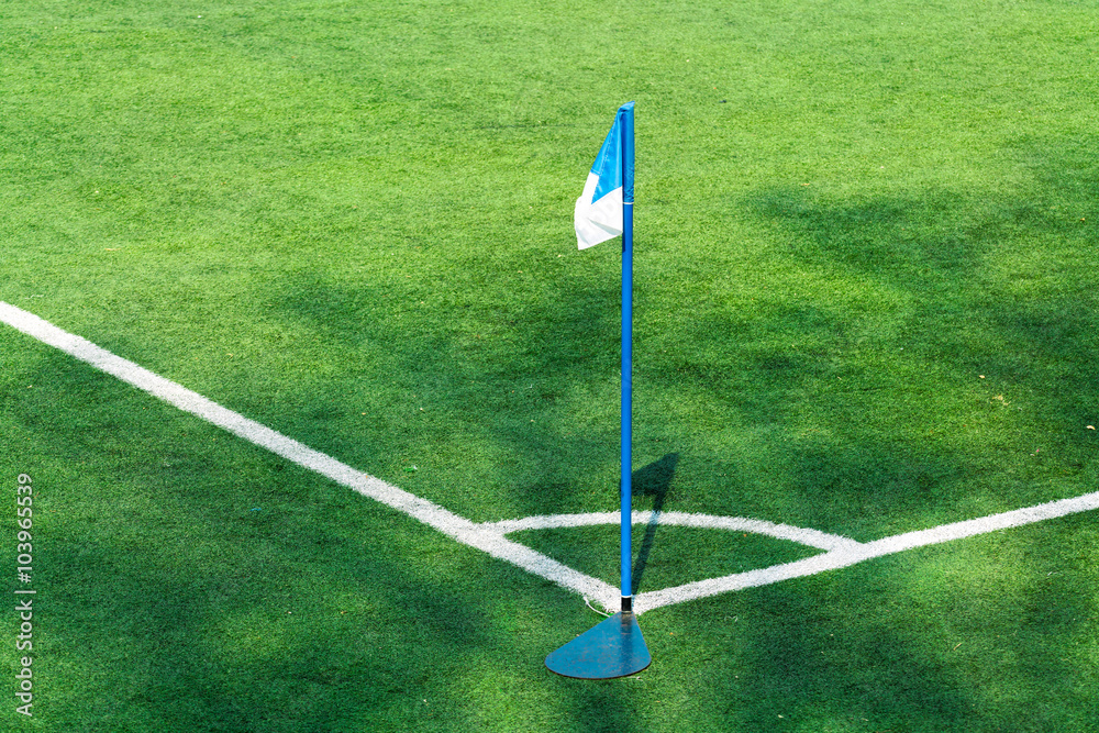 Obraz premium サッカー場のコーナー