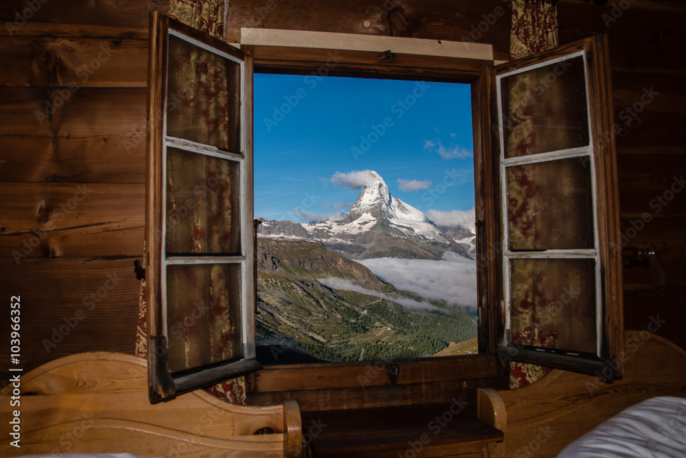 Fototapeta premium Swiss view on matterhorn