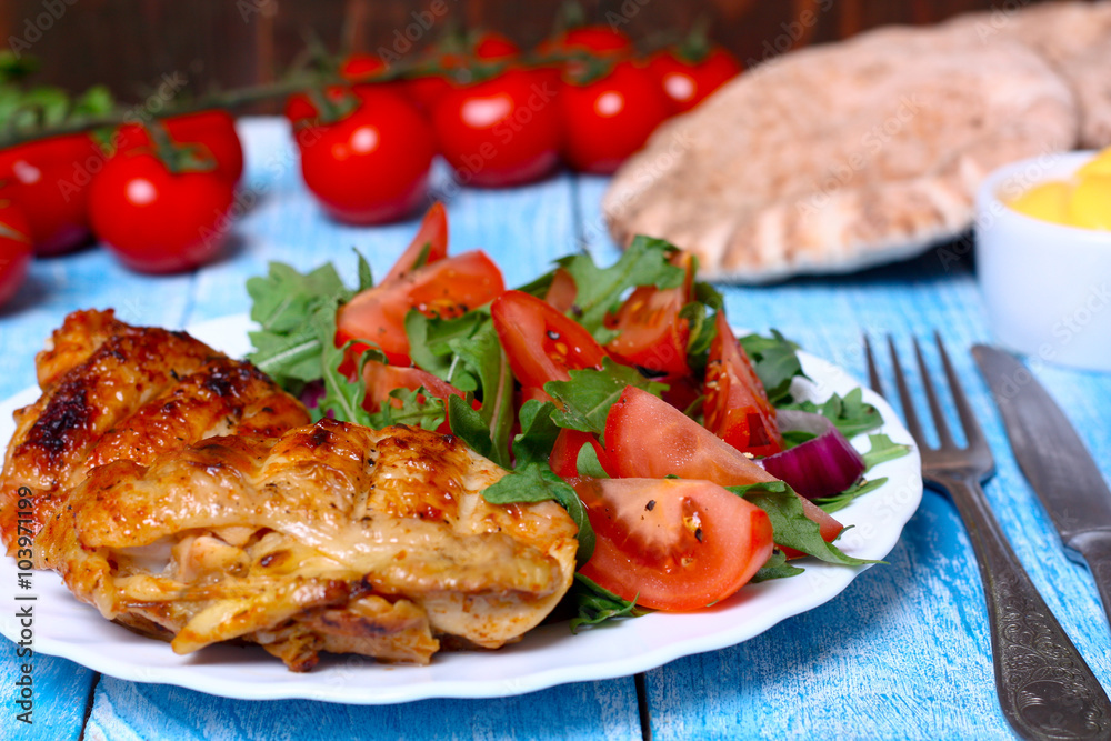 grilled chicken and tomato salad grilled chicken and tomato salad