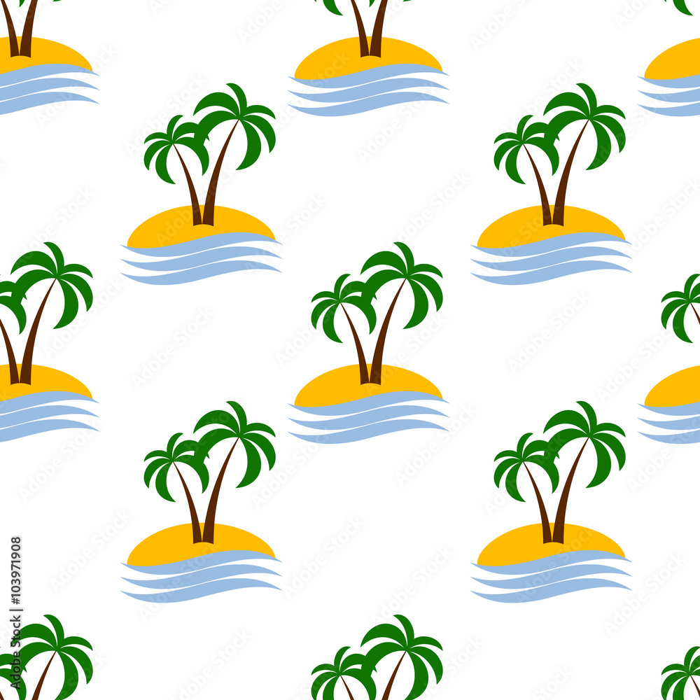 Obraz premium seamless palm pattern