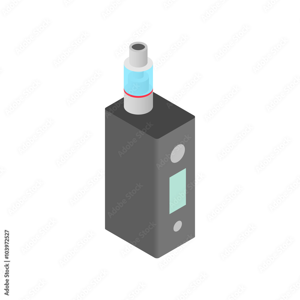 Vaping device icon, isometric 3d style Vaping device icon, isometric 3d style