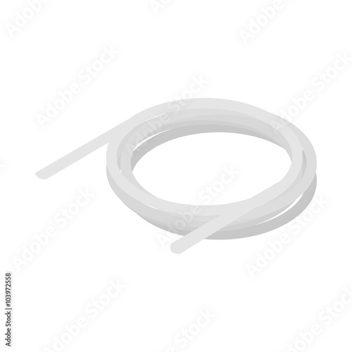 Cable reel icon, isometric 3d style 