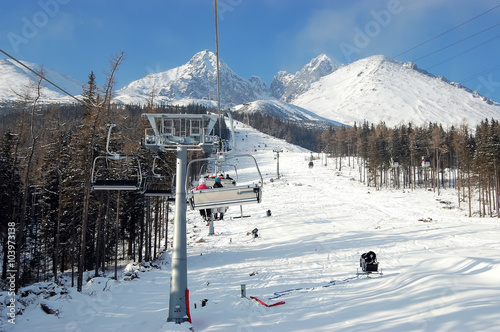 Lift in Tatranska Lomnica. photo