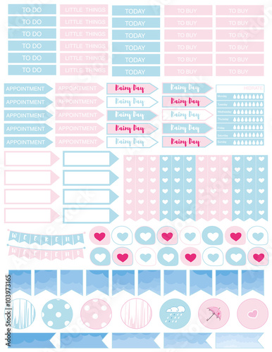  Minimalistic printable planner stickers for all kind of planners ,notebooks,scrapbooks,school,paper,agendas,fabric etc.