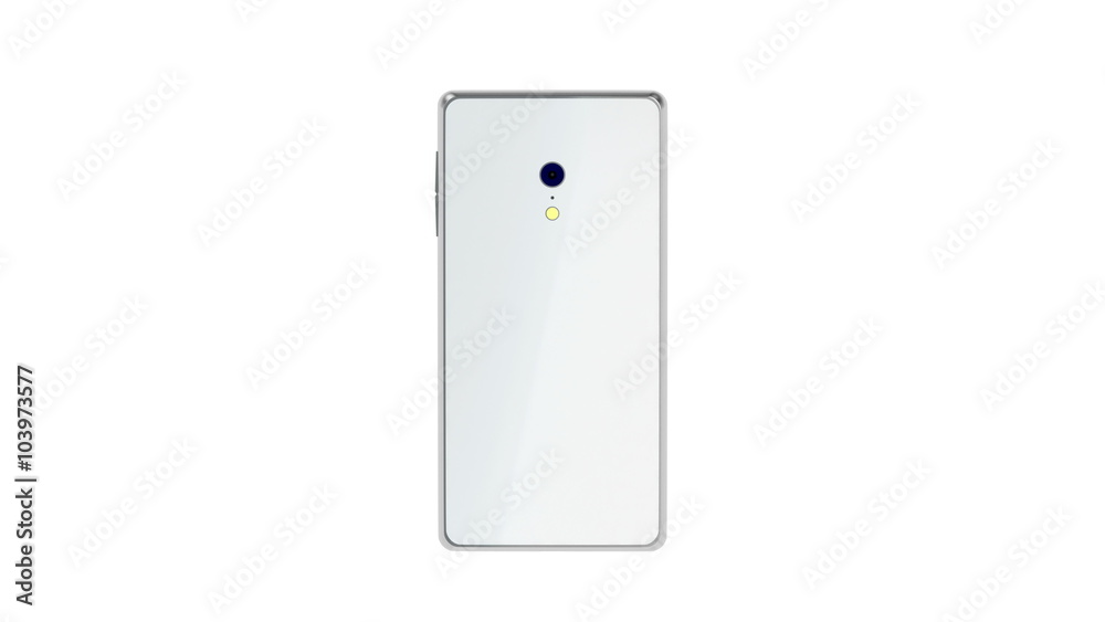 Modern touchscreen smartphone, spin on white background Modern touchscreen smartphone, spin on white background