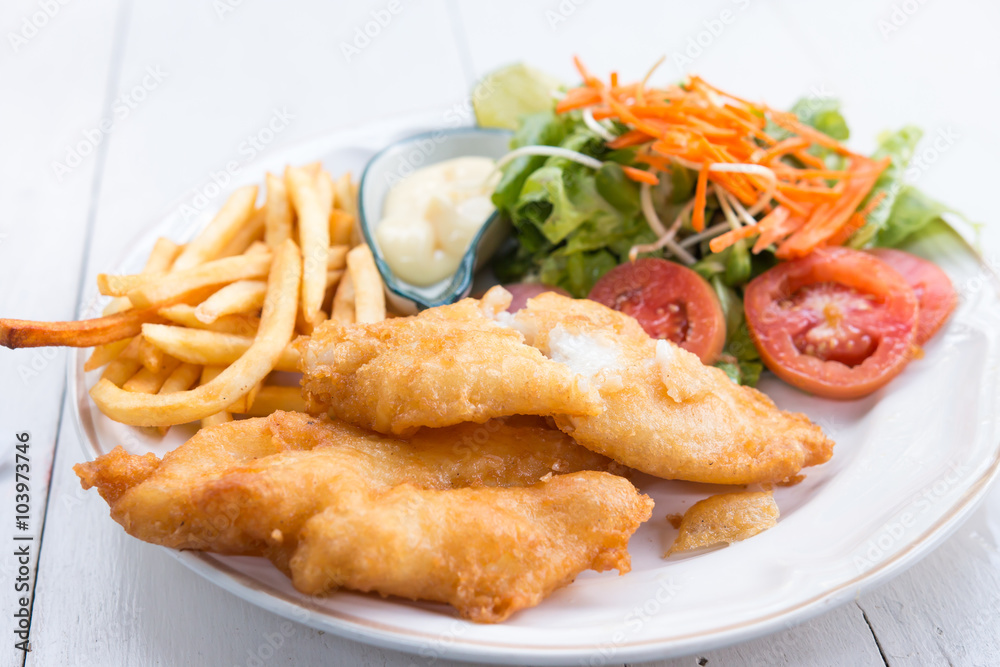Fish and chips Fish and chips