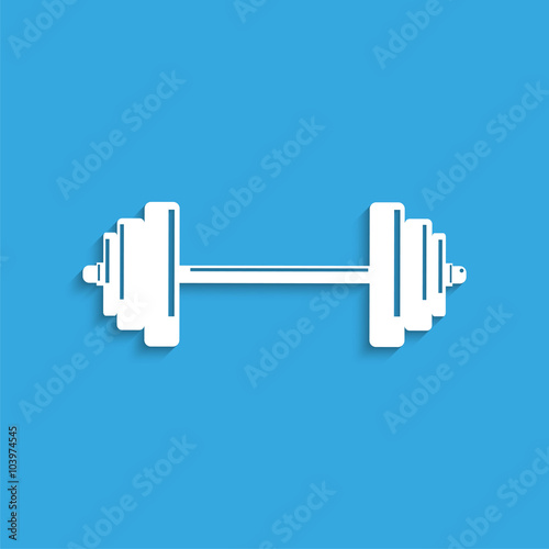 Weightlifting. Symbol. Vector icon.