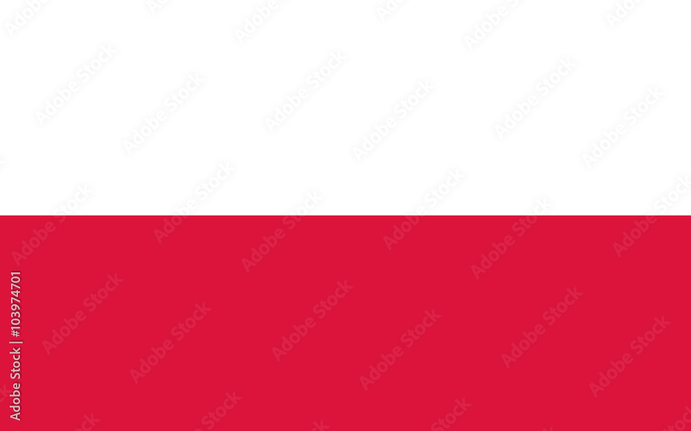 Fototapeta premium Vector of Polish flag.