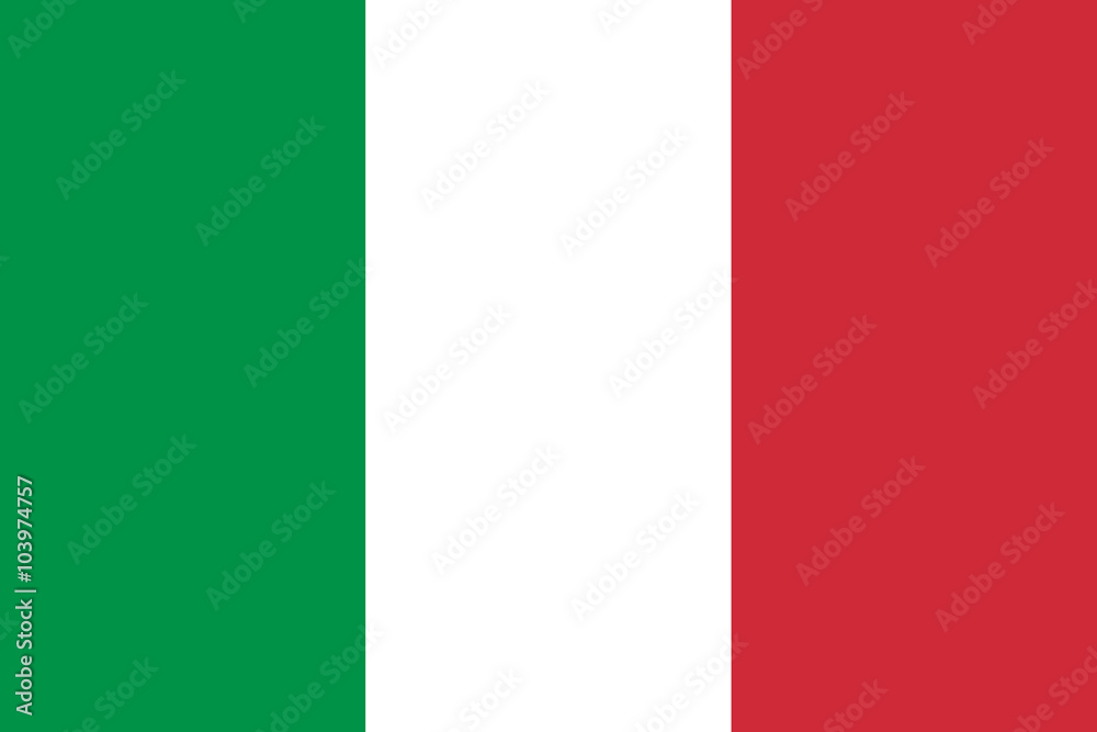 Fototapeta premium Vector of Italian flag.